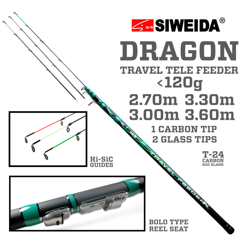 Dugninė meškerė Siweida Dragon Travel Feeder -120g