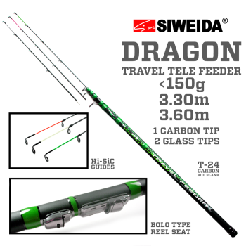 Dugninė meškerė Siweida Dragon Travel Feeder -150g