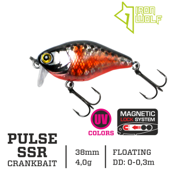 Vobleris Iron Wolf PULSE SSR 4g 3,8cm (0-0.3m)