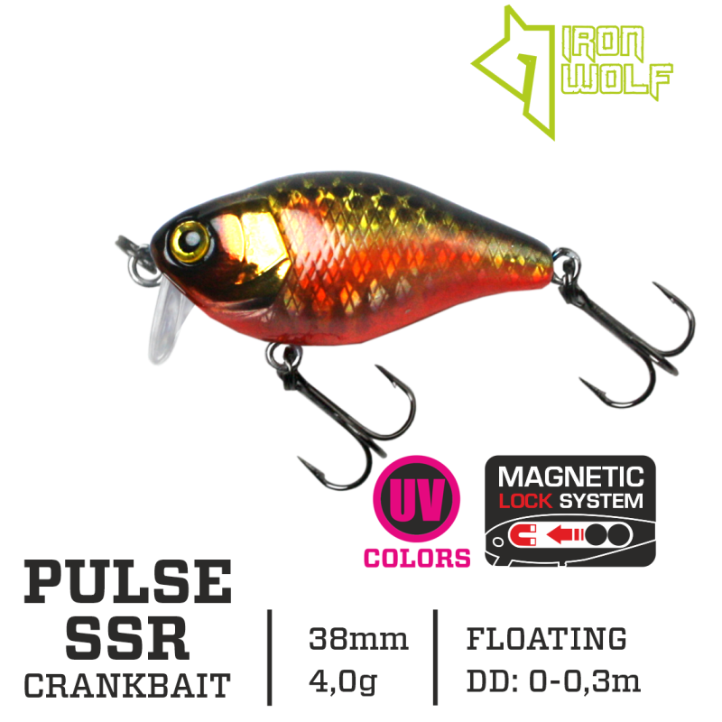Vobleris Iron Wolf PULSE SSR 4g 3,8cm (0-0.3m) Vobleris Iron Wolf PULSE SSR 4g 3,8cm (0-0.3m)