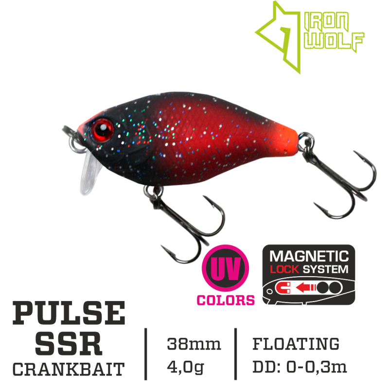 Vobleris Iron Wolf PULSE SSR 4g 3,8cm (0-0.3m) Vobleris Iron Wolf PULSE SSR 4g 3,8cm (0-0.3m)