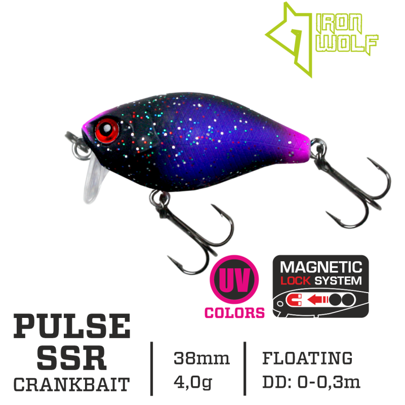 Vobleris Iron Wolf PULSE SSR 4g 3,8cm (0-0.3m) Vobleris Iron Wolf PULSE SSR 4g 3,8cm (0-0.3m)