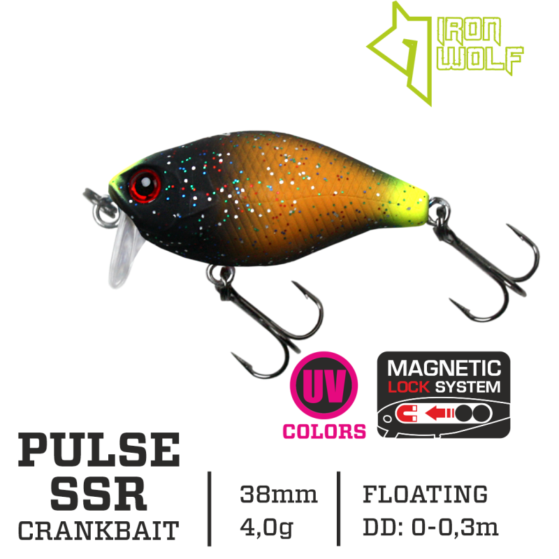 Vobleris Iron Wolf PULSE SSR 4g 3,8cm (0-0.3m) Vobleris Iron Wolf PULSE SSR 4g 3,8cm (0-0.3m)