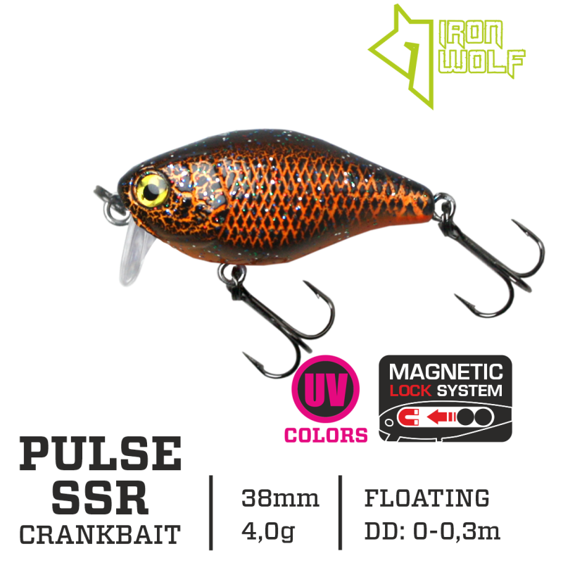Vobleris Iron Wolf PULSE SSR 4g 3,8cm (0-0.3m) Vobleris Iron Wolf PULSE SSR 4g 3,8cm (0-0.3m)