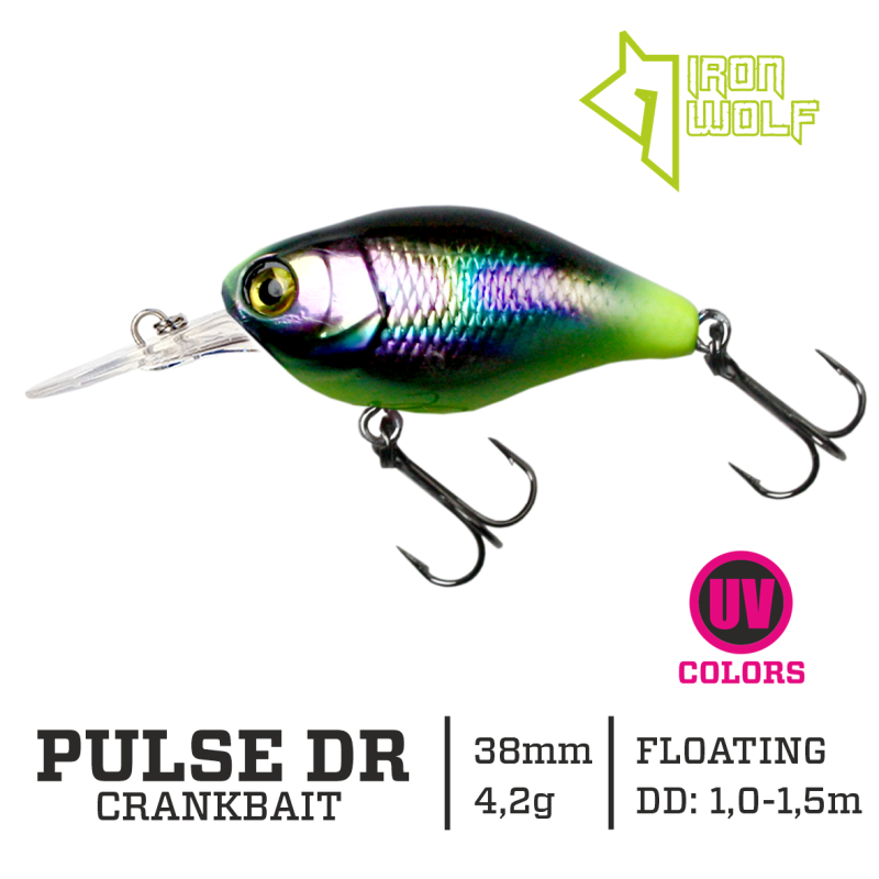 Vobleris Iron Wolf PULSE DR 4.2g 3,8cm (1-1.5m)