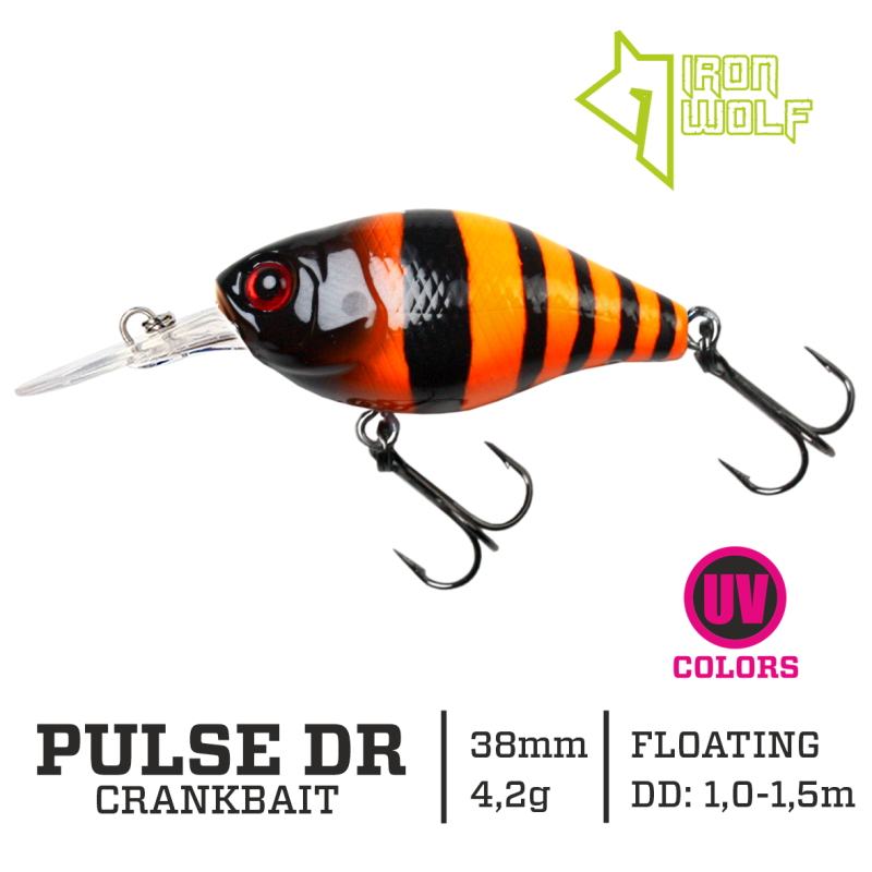 Vobleris Iron Wolf PULSE DR 4.2g 3,8cm (1-1.5m)