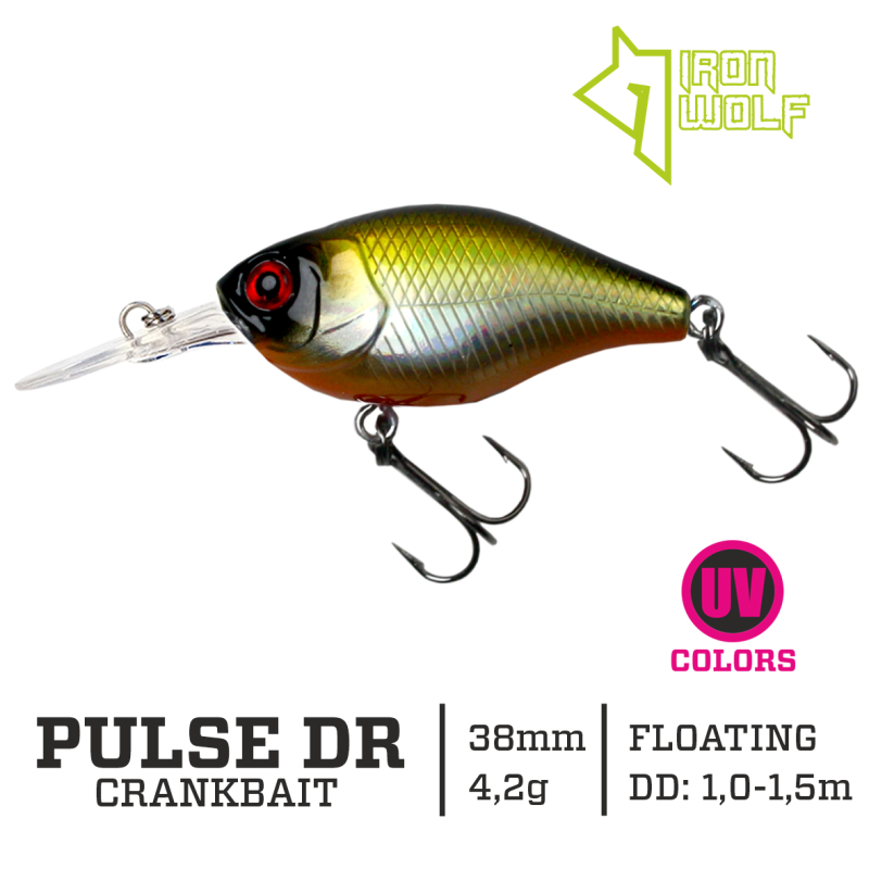 Vobleris Iron Wolf PULSE DR 4.2g 3,8cm (1-1.5m)