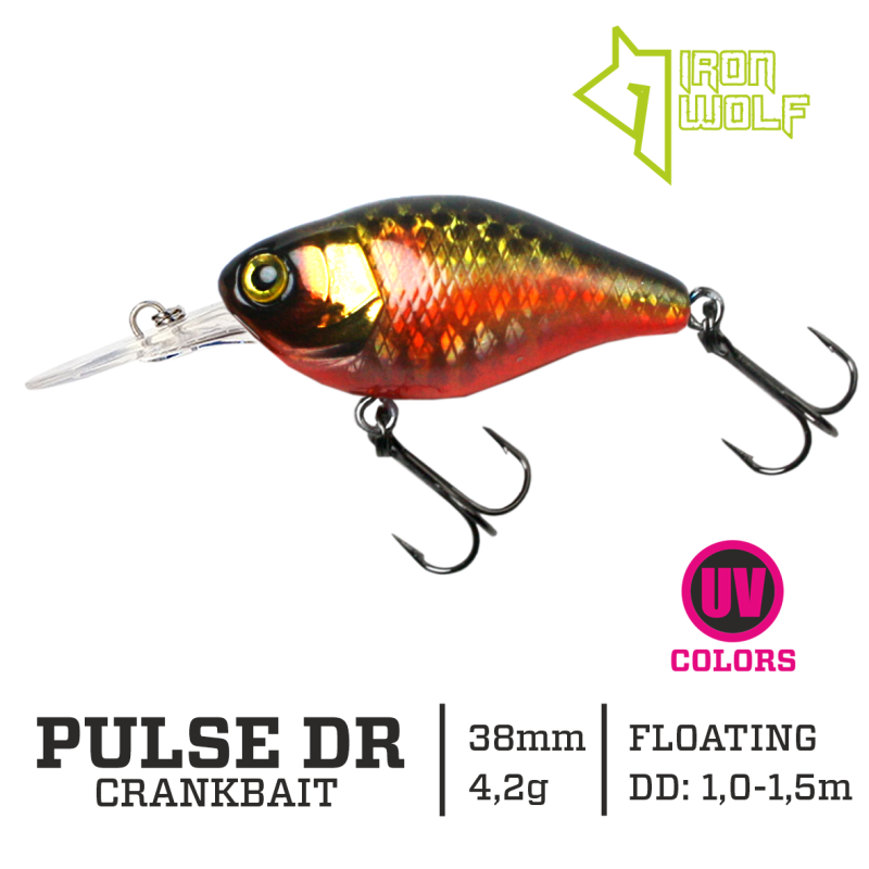 Vobleris Iron Wolf PULSE DR 4.2g 3,8cm (1-1.5m)