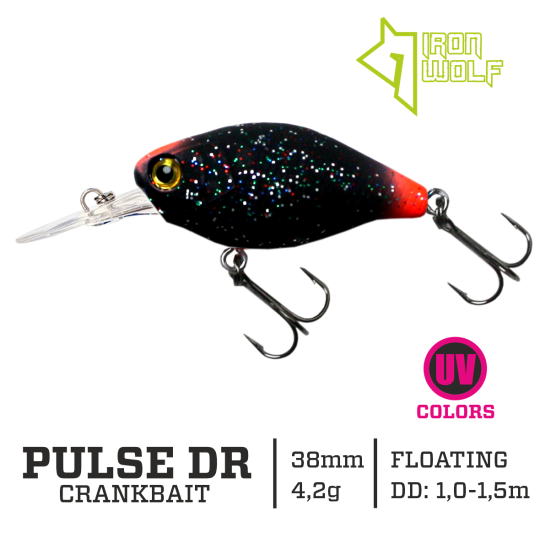 Vobleris Iron Wolf PULSE DR 4.2g 3,8cm (1-1.5m)