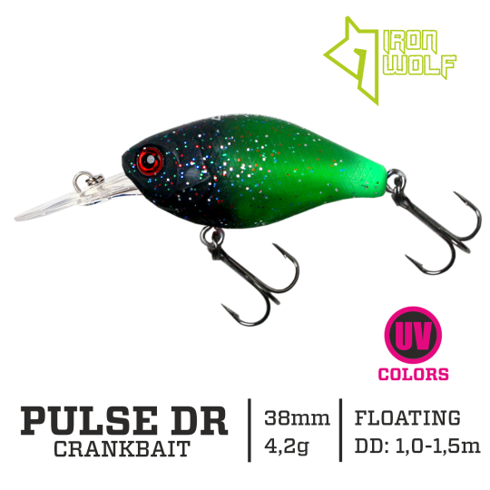 Vobleris Iron Wolf PULSE DR 4.2g 3,8cm (1-1.5m)