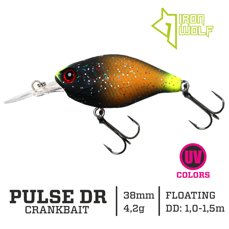 Vobleris Iron Wolf PULSE DR 4.2g 3,8cm (1-1.5m)