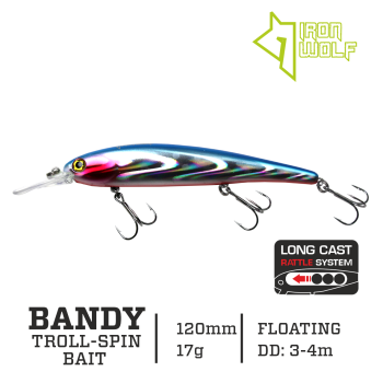 Vobleris Iron Wolf Bandy F 17g 12cm (3.0-4.0m)