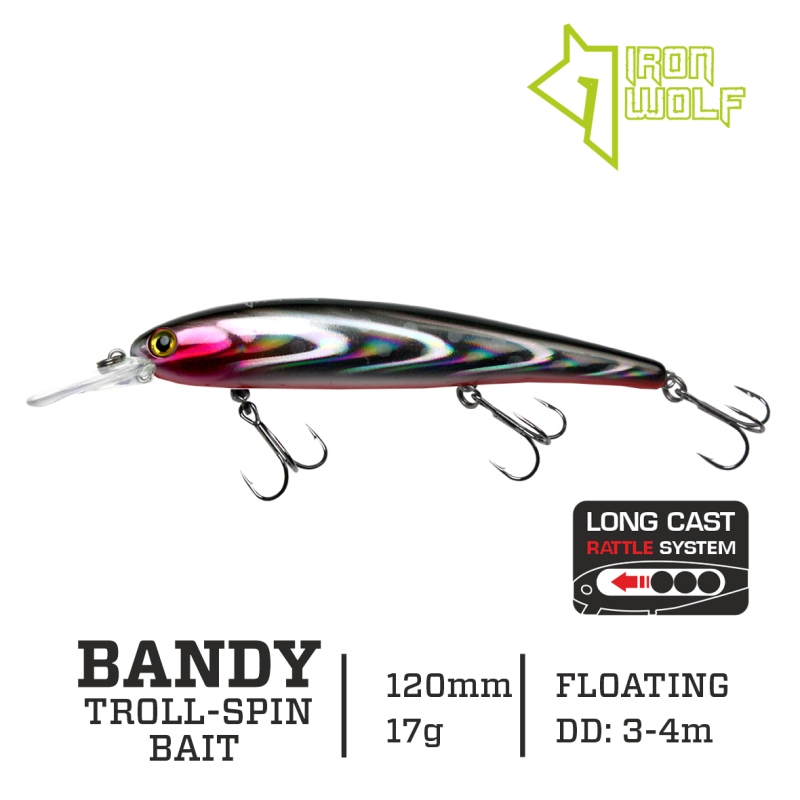Vobleris Iron Wolf Bandy F 17g 12cm (3.0-4.0m)
