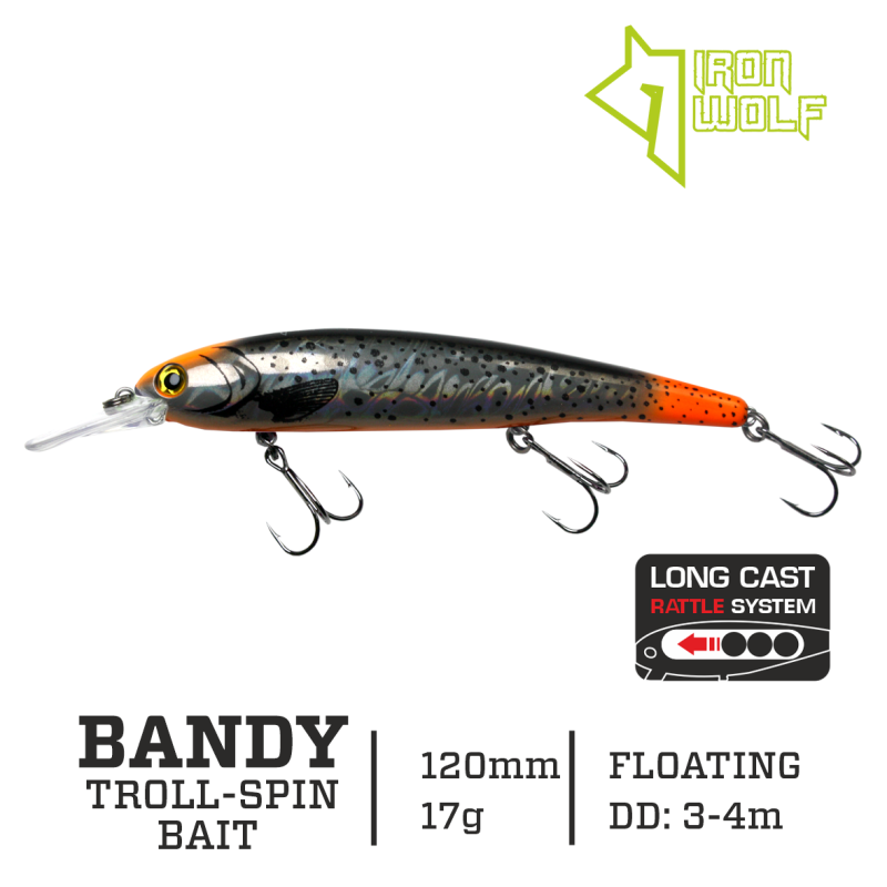 Vobleris Iron Wolf Bandy F 17g 12cm (3.0-4.0m)