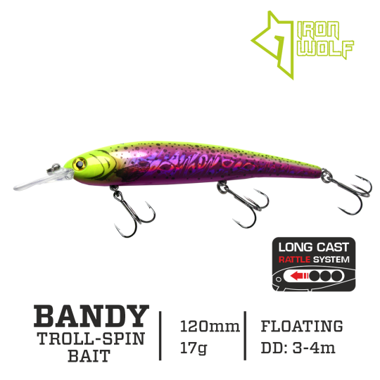 Vobleris Iron Wolf Bandy F 17g 12cm (3.0-4.0m)