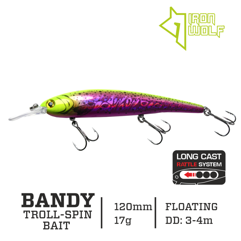 Vobleris Iron Wolf Bandy F 17g 12cm (3.0-4.0m)