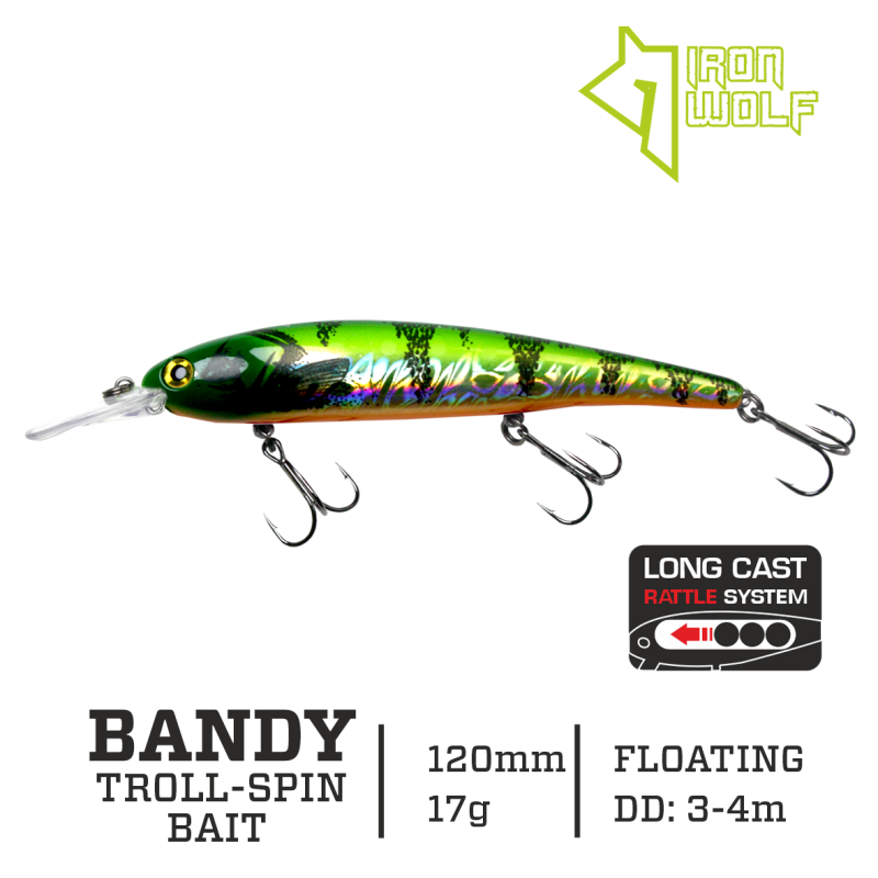 Vobleris Iron Wolf Bandy F 17g 12cm (3.0-4.0m)