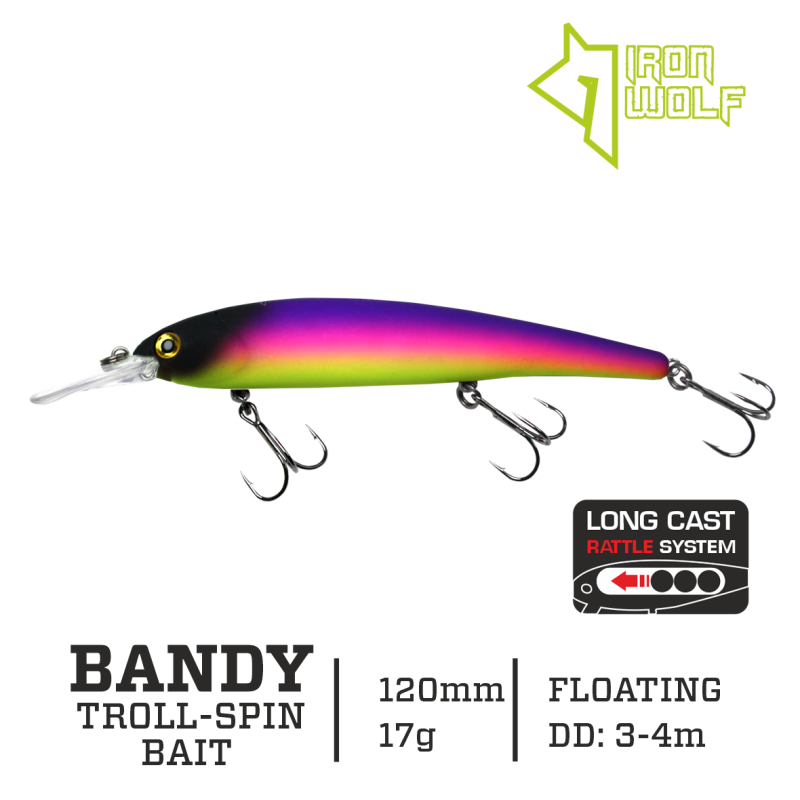 Vobleris Iron Wolf Bandy F 17g 12cm (3.0-4.0m)