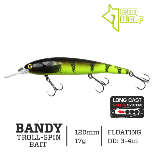 Vobleris Iron Wolf Bandy F 17g 12cm (3.0-4.0m)