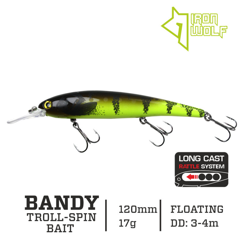 Vobleris Iron Wolf Bandy F 17g 12cm (3.0-4.0m)