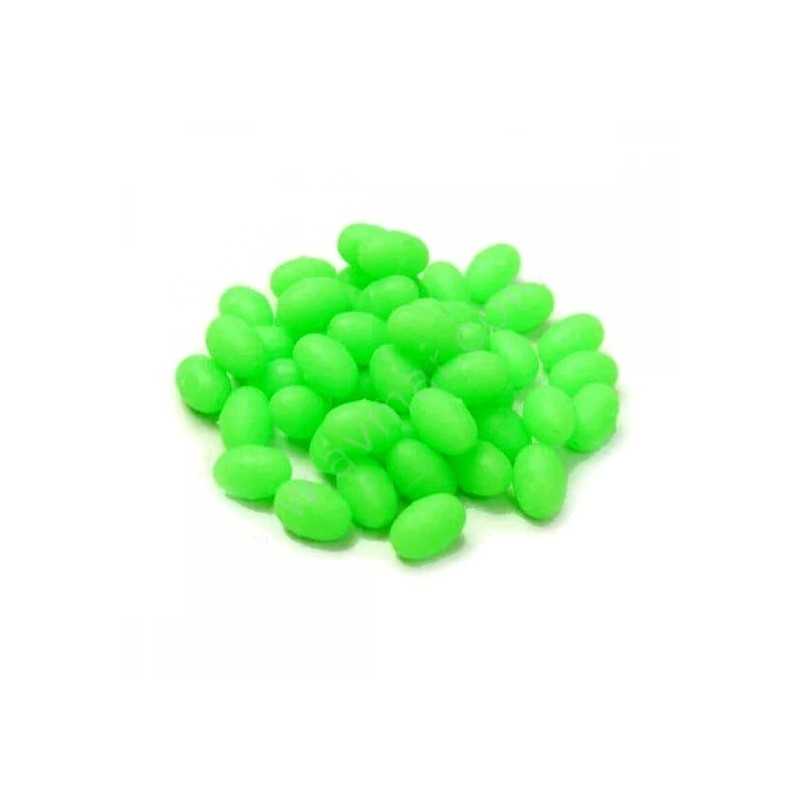 Karoliukai Fosforiniai Oval Luminous Soft Beads 20vnt Karoliukai Fosforiniai Oval Luminous Soft Beads 20vnt