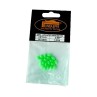 Karoliukai Fosforiniai Oval Luminous Soft Beads 20vnt Karoliukai Fosforiniai Oval Luminous Soft Beads 20vnt