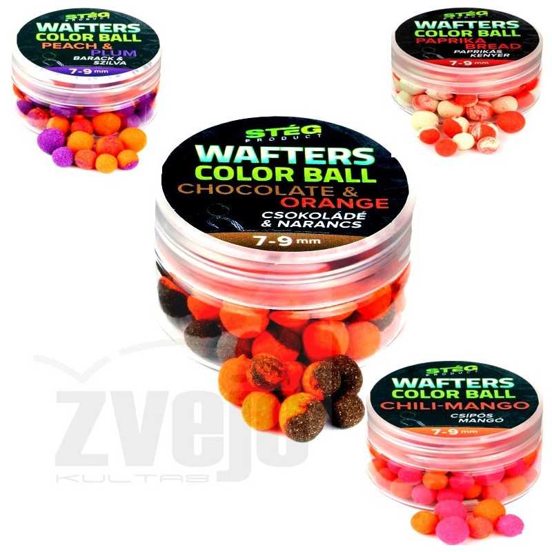 Vafteriai STEG Color Ball 7-9mm 15g Vafteriai STEG Color Ball 7-9mm 15g