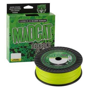 Pintas Valas MADCAT Backbone PE X8 300m 0,50mm 59,1kg (Chartreuse)