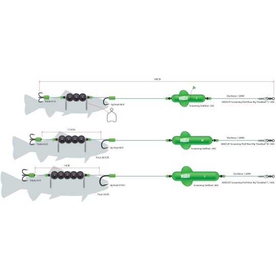 Sistemėlė Šamui MADCAT SCREAMING PROFIRR DB 180CM1.00MM Sistemėlė Šamui MADCAT SCREAMING PROFIRR DB 180CM1.00MM