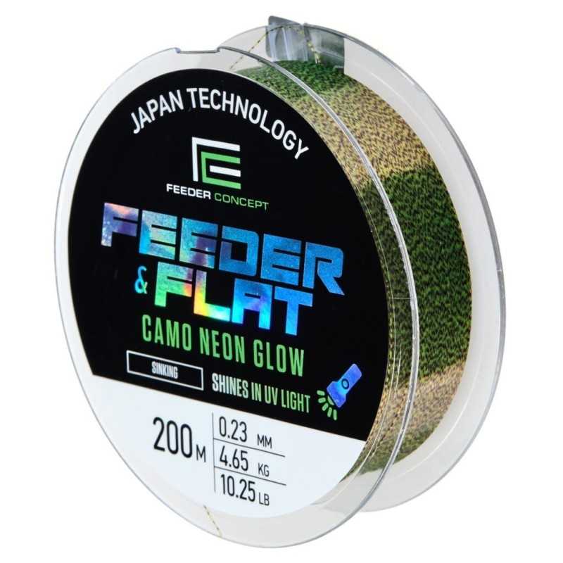 Valas Feeder Concept Feeder&Flat Camo Neon Glow 200m