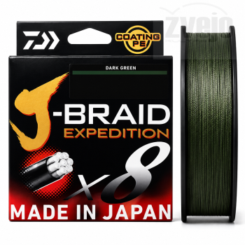 Pintas Valas Daiwa J-Braid Expedition x8 Dark Green 150m
