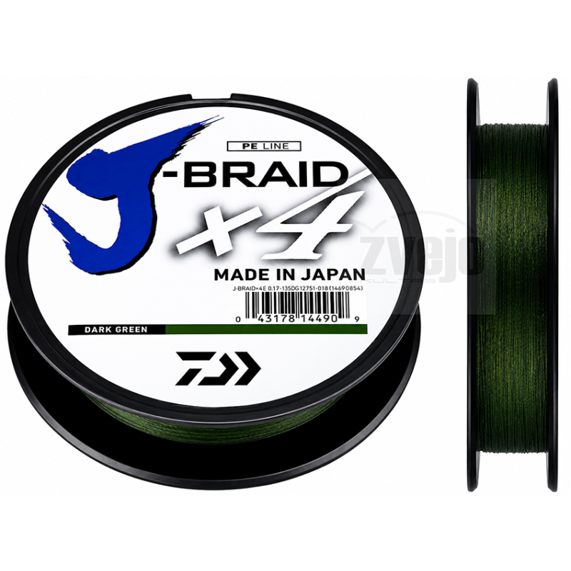 Pintas Valas Daiwa J-Braid x4 135m Pintas Valas Daiwa J-Braid x4 135m