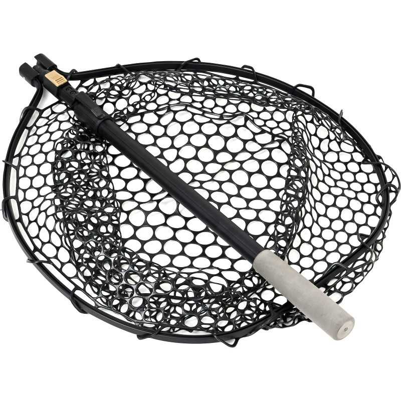 Graibštas Westin W3 C&R ADJUSTABLE FULL RUBBER MESH LANDING NET