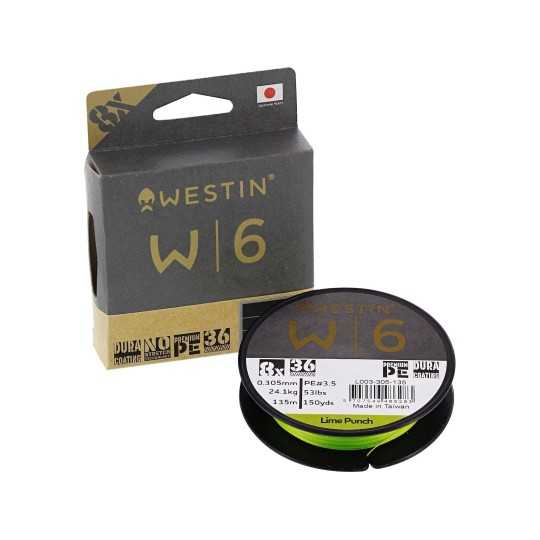 Pintas Valas Westin W6 8 BRAID LIME PUNCH 150m