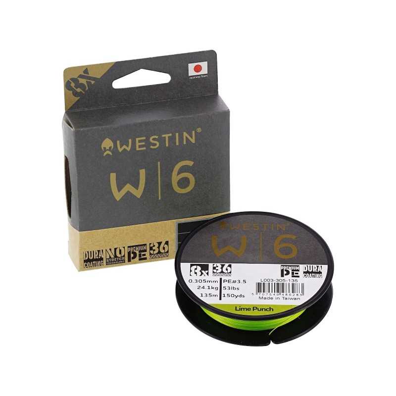 Pintas Valas Westin W6 8 BRAID LIME PUNCH 150m