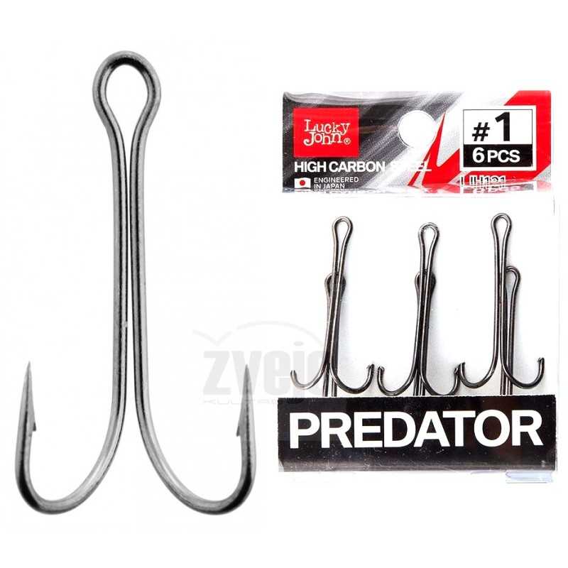 Kabliukai dvišakiai Lucky John Predator