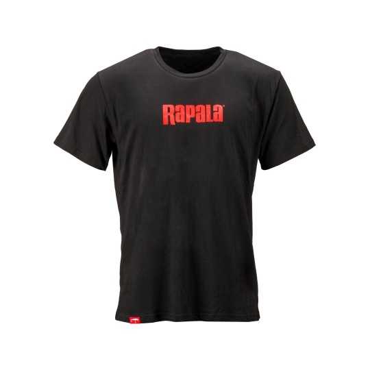 Marškinėliai RAPALA BLACK RED LOGO T-SHIRT RBRLT