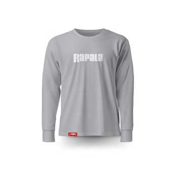 Marškinėliai RAPALA GREY WHITE LOGO LONG SLEEVE T-SHIRT RGWLLS