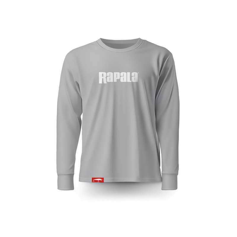Marškinėliai RAPALA GREY WHITE LOGO LONG SLEEVE T-SHIRT RGWLLS Marškinėliai RAPALA GREY WHITE LOGO LONG SLEEVE T-SHIRT RGWLLS