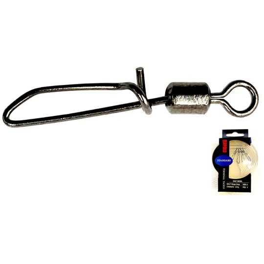 Karabinas su suktuku Rapala Greito keitimo Snap Swivel (4vnt) Karabinas su suktuku Rapala Greito keitimo Snap Swivel (4vnt)