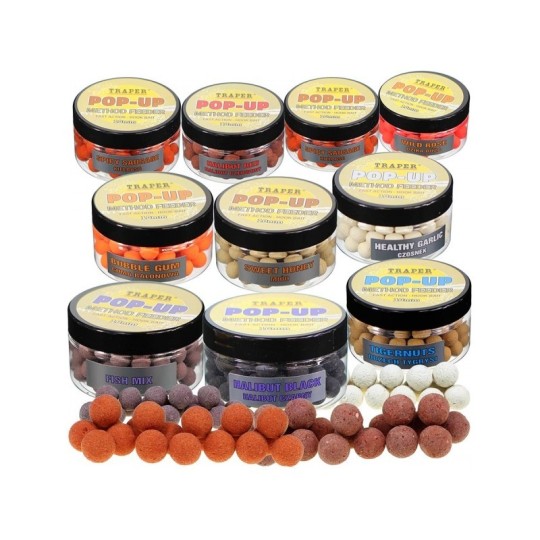 Plaukiantys boiliai Traper Pop-Up Method Feeder