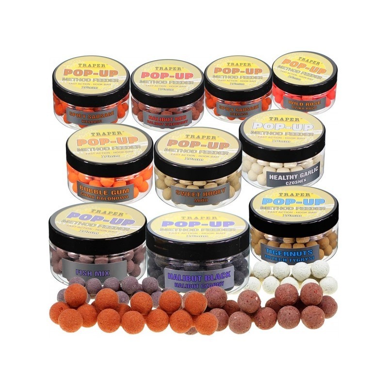 Plaukiantys boiliai Traper Pop-Up Method Feeder