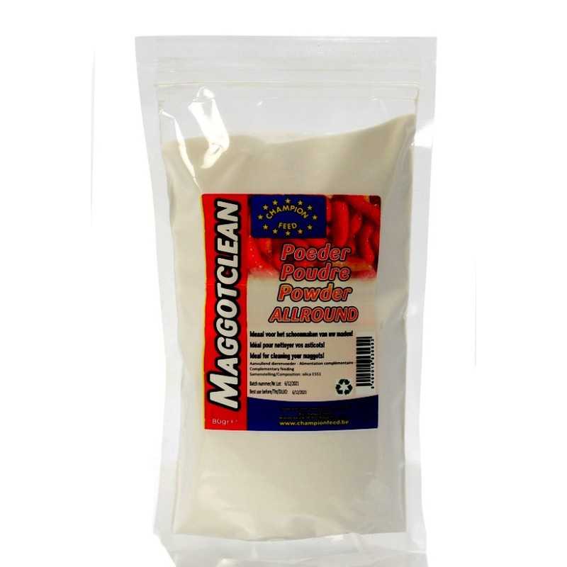 Priedas musės lervoms valyti Champion Feed Maggot Clean 80 g