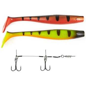 Guminukas Lucky John 3D Kubira Swim Shad Set BBS 9" (22.86cm/1vnt)
