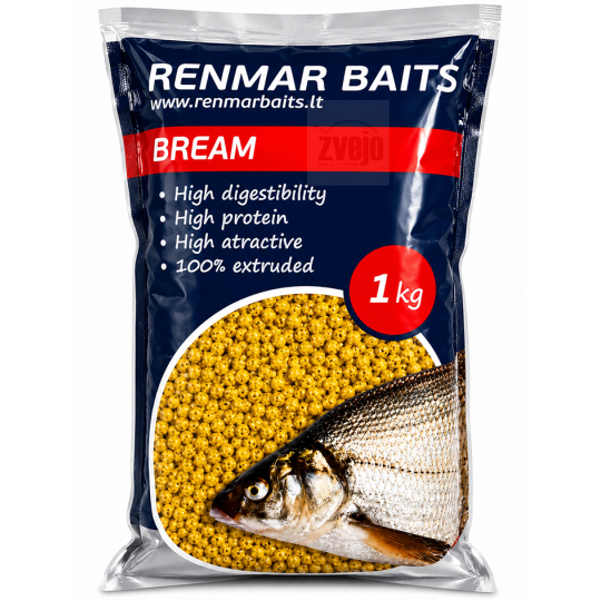 Jaukas Renmar Baits Bream Pellets 1kg. Jaukas Renmar Baits Bream Pellets 1kg.