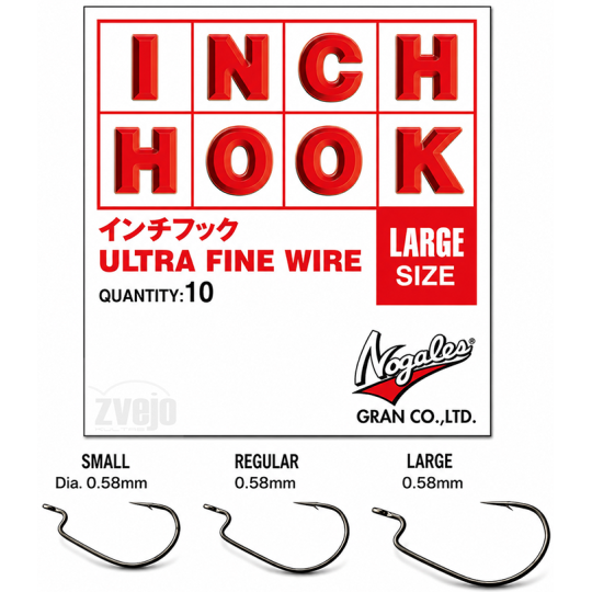 Ofsetiniai Kabliukai VARIVAS Inch Hook Ultra Fine Wire Ofsetiniai Kabliukai VARIVAS Inch Hook Ultra Fine Wire