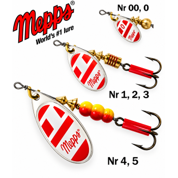 Sukriukės Mepps Aglia Blanc/Rouge (Polonia)