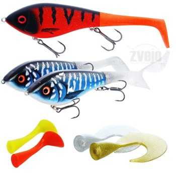 Vobleris Westin Swim Tail 10cm 40g (Sinking) 2-Tail