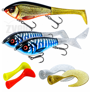 Vobleris Westin Swim Tail 12cm 62g (Suspending) 2-Tail