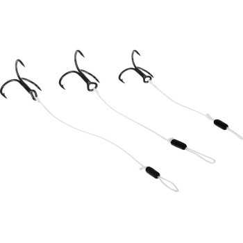 Pavadėliai su trišakiu Westin BRAIDED STINGER 2vnt 0.38mm